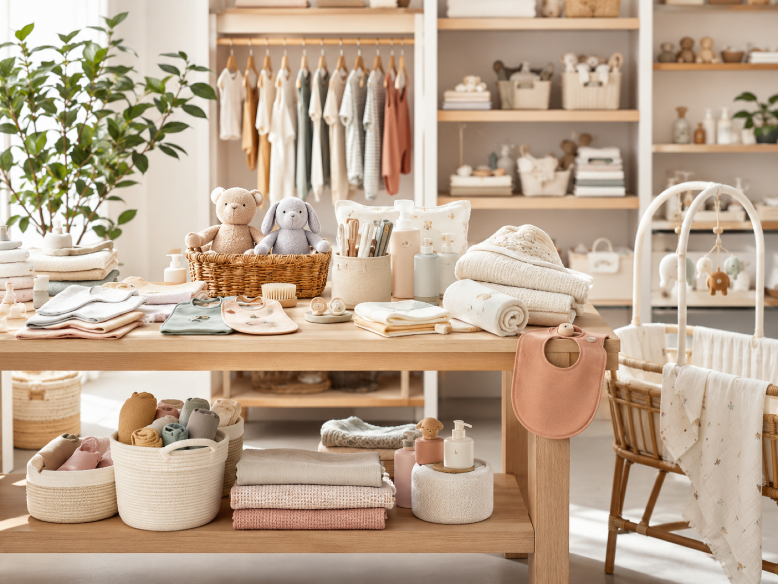 Baby and everyday lifestyle products displayed for selected sourcing